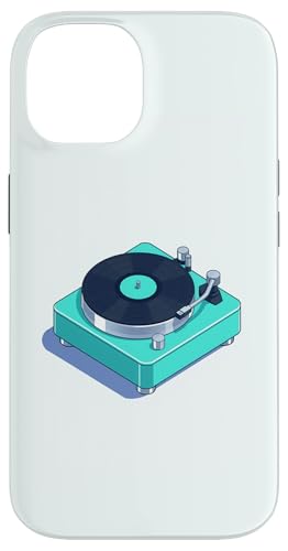 Vinyl-Schallplattenspieler-Grafikdesign Hülle für iPhone 14 von Vintage Music Turntable