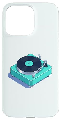 Vinyl-Schallplattenspieler-Grafikdesign Hülle für iPhone 15 Pro Max von Vintage Music Turntable