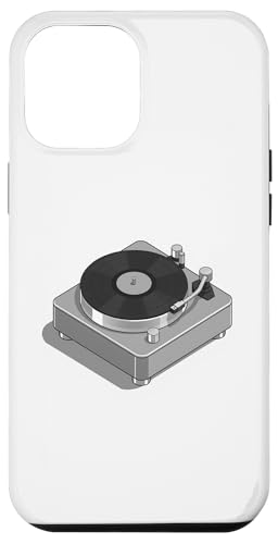 Vinyl-Schallplattenspieler-Grafikdesign in grauer Farbe Hülle für iPhone 12 Pro Max Vinyl-Schallplattenspieler-Grafikdesign in grauer Farbe Hülle für iPhone 12 Pro Max von Vintage Music Turntable