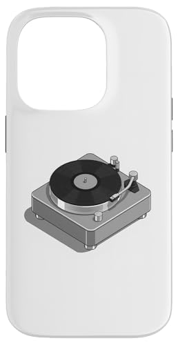 Vinyl-Schallplattenspieler-Grafikdesign in grauer Farbe Hülle für iPhone 14 Pro Vinyl-Schallplattenspieler-Grafikdesign in grauer Farbe Hülle für iPhone 14 Pro von Vintage Music Turntable