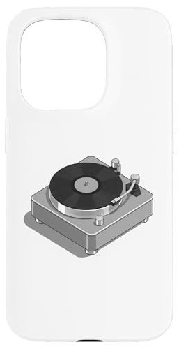 Vinyl-Schallplattenspieler-Grafikdesign in grauer Farbe Hülle für iPhone 15 Pro Vinyl-Schallplattenspieler-Grafikdesign in grauer Farbe Hülle für iPhone 15 Pro von Vintage Music Turntable