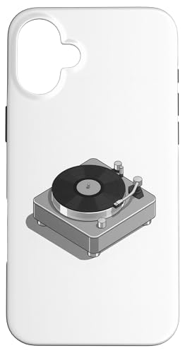 Vinyl-Schallplattenspieler-Grafikdesign in grauer Farbe Hülle für iPhone 16 Plus Vinyl-Schallplattenspieler-Grafikdesign in grauer Farbe Hülle für iPhone 16 Plus von Vintage Music Turntable