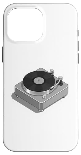 Vinyl-Schallplattenspieler-Grafikdesign in grauer Farbe Hülle für iPhone 16 Pro Max Vinyl-Schallplattenspieler-Grafikdesign in grauer Farbe Hülle für iPhone 16 Pro Max von Vintage Music Turntable