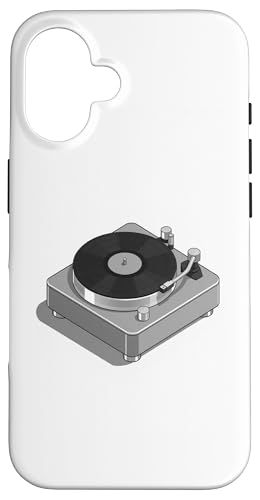 Vinyl-Schallplattenspieler-Grafikdesign in grauer Farbe Hülle für iPhone 16 Vinyl-Schallplattenspieler-Grafikdesign in grauer Farbe Hülle für iPhone 16 von Vintage Music Turntable