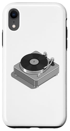 Vinyl-Schallplattenspieler-Grafikdesign in grauer Farbe Hülle für iPhone XR Vinyl-Schallplattenspieler-Grafikdesign in grauer Farbe Hülle für iPhone XR von Vintage Music Turntable