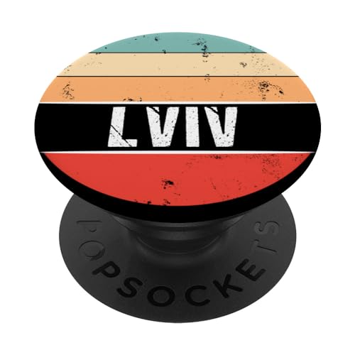 Lemberg Ukraine Städtereise PopSockets mit austauschbarem PopGrip von Vintage-Reisesouvenirs