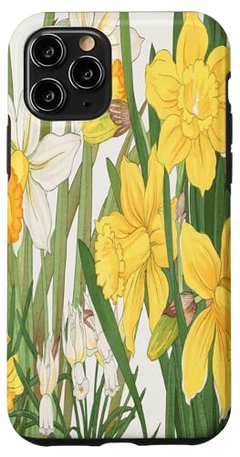 Japanische Woodblock Art Narzissen Hülle für iPhone 11 Pro Japanische Woodblock Art Narzissen Hülle für iPhone 11 Pro von Vintage Revisited Press