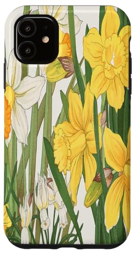 Japanische Woodblock Art Narzissen Hülle für iPhone 11 Japanische Woodblock Art Narzissen Hülle für iPhone 11 von Vintage Revisited Press
