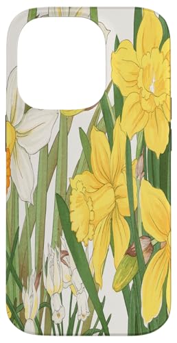 Japanische Woodblock Art Narzissen Hülle für iPhone 14 Pro Japanische Woodblock Art Narzissen Hülle für iPhone 14 Pro von Vintage Revisited Press