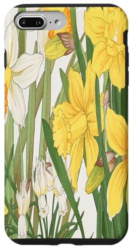 Japanische Woodblock Art Narzissen Hülle für iPhone 7 Plus/8 Plus von Vintage Revisited Press