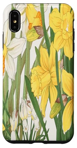 Japanische Woodblock Art Narzissen Hülle für iPhone XS Max Japanische Woodblock Art Narzissen Hülle für iPhone XS Max von Vintage Revisited Press