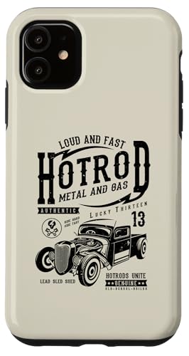 Hotrod Car Automotive Nostalgie Distressed Retro Design Hülle für iPhone 11 Hotrod Car Automotive Nostalgie Distressed Retro Design Hülle für iPhone 11 von Vintage Style Hotrod Car Retro Automotive Designs
