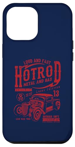 Hotrod Car Automotive Nostalgie Distressed Retro Design Hülle für iPhone 12 Pro Max von Vintage Style Hotrod Car Retro Automotive Designs