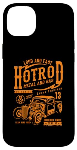 Hotrod Car Automotive Nostalgie Distressed Retro Design Hülle für iPhone 14 Plus von Vintage Style Hotrod Car Retro Automotive Designs