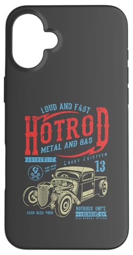 Hotrod Car Automotive Nostalgie Distressed Retro Design Hülle für iPhone 16 Plus Hotrod Car Automotive Nostalgie Distressed Retro Design Hülle für iPhone 16 Plus von Vintage Style Hotrod Car Retro Automotive Designs