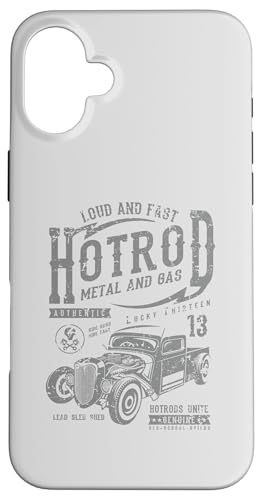 Hotrod Car Automotive Nostalgie Distressed Retro Design Hülle für iPhone 16 Plus Hotrod Car Automotive Nostalgie Distressed Retro Design Hülle für iPhone 16 Plus von Vintage Style Hotrod Car Retro Automotive Designs