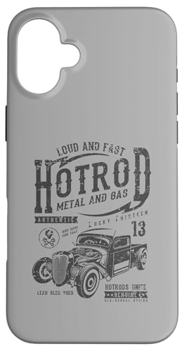 Hotrod Car Automotive Nostalgie Distressed Retro Design Hülle für iPhone 16 Plus Hotrod Car Automotive Nostalgie Distressed Retro Design Hülle für iPhone 16 Plus von Vintage Style Hotrod Car Retro Automotive Designs