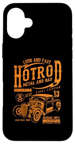Hotrod Car Automotive Nostalgie Distressed Retro Design Hülle für iPhone 16 Plus Hotrod Car Automotive Nostalgie Distressed Retro Design Hülle für iPhone 16 Plus von Vintage Style Hotrod Car Retro Automotive Designs