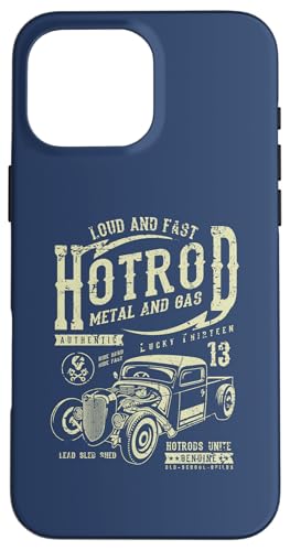 Hotrod Car Automotive Nostalgie Distressed Retro Design Hülle für iPhone 16 Pro Max Hotrod Car Automotive Nostalgie Distressed Retro Design Hülle für iPhone 16 Pro Max von Vintage Style Hotrod Car Retro Automotive Designs