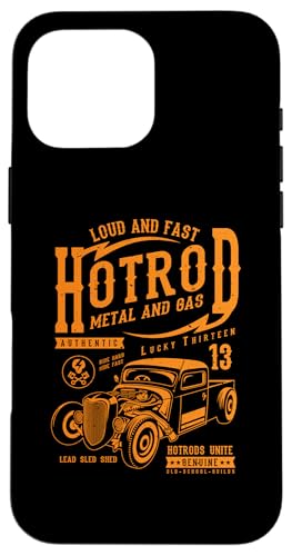 Hotrod Car Automotive Nostalgie Distressed Retro Design Hülle für iPhone 16 Pro Max Hotrod Car Automotive Nostalgie Distressed Retro Design Hülle für iPhone 16 Pro Max von Vintage Style Hotrod Car Retro Automotive Designs