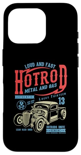 Hotrod Car Automotive Nostalgie Distressed Retro Design Hülle für iPhone 16 Pro Hotrod Car Automotive Nostalgie Distressed Retro Design Hülle für iPhone 16 Pro von Vintage Style Hotrod Car Retro Automotive Designs