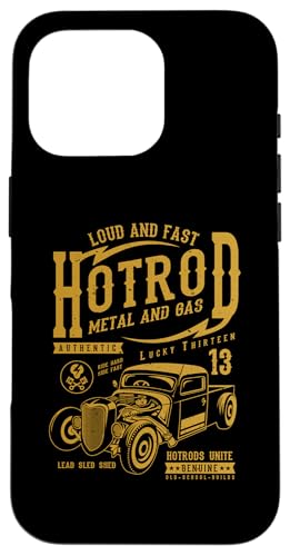 Hotrod Car Automotive Nostalgie Distressed Retro Design Hülle für iPhone 16 Pro Hotrod Car Automotive Nostalgie Distressed Retro Design Hülle für iPhone 16 Pro von Vintage Style Hotrod Car Retro Automotive Designs