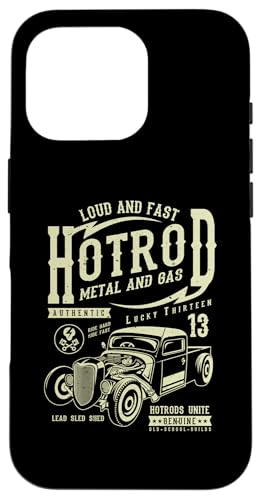 Hotrod Car Automotive Nostalgie Distressed Retro Design Hülle für iPhone 16 Pro Hotrod Car Automotive Nostalgie Distressed Retro Design Hülle für iPhone 16 Pro von Vintage Style Hotrod Car Retro Automotive Designs