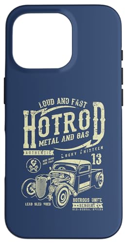 Hotrod Car Automotive Nostalgie Distressed Retro Design Hülle für iPhone 16 Pro Hotrod Car Automotive Nostalgie Distressed Retro Design Hülle für iPhone 16 Pro von Vintage Style Hotrod Car Retro Automotive Designs