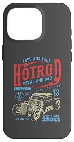 Hotrod Car Automotive Nostalgie Distressed Retro Design Hülle für iPhone 16 Pro Hotrod Car Automotive Nostalgie Distressed Retro Design Hülle für iPhone 16 Pro von Vintage Style Hotrod Car Retro Automotive Designs