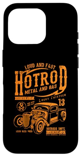 Hotrod Car Automotive Nostalgie Distressed Retro Design Hülle für iPhone 16 Pro Hotrod Car Automotive Nostalgie Distressed Retro Design Hülle für iPhone 16 Pro von Vintage Style Hotrod Car Retro Automotive Designs