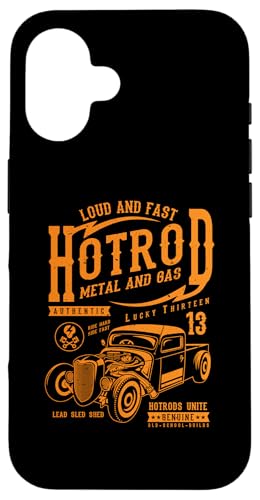 Hotrod Car Automotive Nostalgie Distressed Retro Design Hülle für iPhone 16 Hotrod Car Automotive Nostalgie Distressed Retro Design Hülle für iPhone 16 von Vintage Style Hotrod Car Retro Automotive Designs