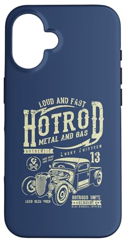 Hotrod Car Automotive Nostalgie Distressed Retro Design Hülle für iPhone 16 Hotrod Car Automotive Nostalgie Distressed Retro Design Hülle für iPhone 16 von Vintage Style Hotrod Car Retro Automotive Designs