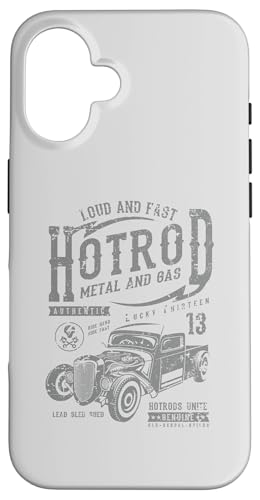 Hotrod Car Automotive Nostalgie Distressed Retro Design Hülle für iPhone 16 Hotrod Car Automotive Nostalgie Distressed Retro Design Hülle für iPhone 16 von Vintage Style Hotrod Car Retro Automotive Designs