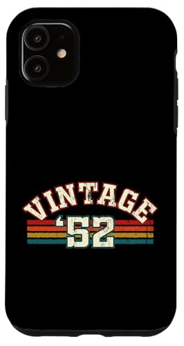Vintage 1952 Geburtsjahr Cool Geburtstag Retro Regenbogen Linien Hülle für iPhone 11 Vintage 1952 Geburtsjahr Cool Geburtstag Retro Regenbogen Linien Hülle für iPhone 11 von Vintage Sunset Stripes Sports Lover Birthday
