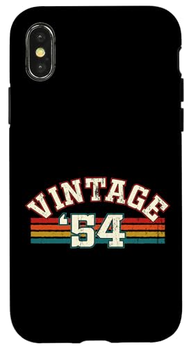 Vintage 1954 Geburtsjahr Cool Geburtstag Retro Regenbogen Linien Hülle für iPhone X/XS Vintage 1954 Geburtsjahr Cool Geburtstag Retro Regenbogen Linien Hülle für iPhone X/XS von Vintage Sunset Stripes Sports Lover Birthday