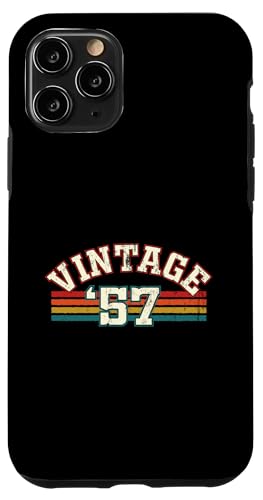Vintage 1957 Geburtsjahr Cool Geburtstag Retro Regenbogen Linien Hülle für iPhone 11 Pro Vintage 1957 Geburtsjahr Cool Geburtstag Retro Regenbogen Linien Hülle für iPhone 11 Pro von Vintage Sunset Stripes Sports Lover Birthday