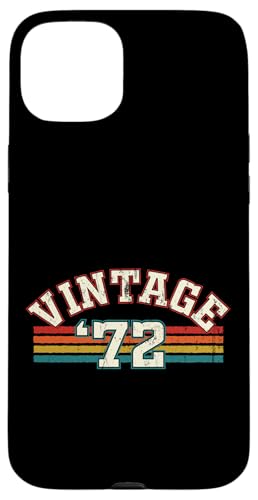 Vintage 1972 Geburtsjahr Cool Geburtstag Retro Regenbogen Linien Hülle für iPhone 15 Plus Vintage 1972 Geburtsjahr Cool Geburtstag Retro Regenbogen Linien Hülle für iPhone 15 Plus von Vintage Sunset Stripes Sports Lover Birthday