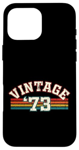 Vintage 1973 Geburtsjahr Cool Geburtstag Retro Regenbogen Linien Hülle für iPhone 16 Pro Max Vintage 1973 Geburtsjahr Cool Geburtstag Retro Regenbogen Linien Hülle für iPhone 16 Pro Max von Vintage Sunset Stripes Sports Lover Birthday