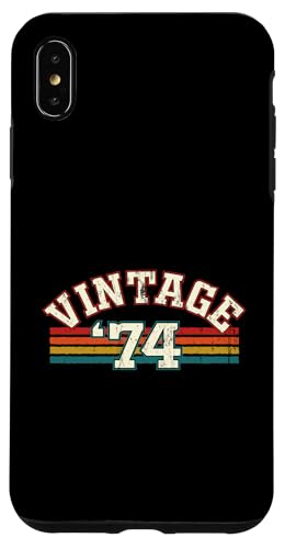 Vintage 1974 Geburtsjahr Cool Geburtstag Retro Regenbogen Linien Hülle für iPhone XS Max Vintage 1974 Geburtsjahr Cool Geburtstag Retro Regenbogen Linien Hülle für iPhone XS Max von Vintage Sunset Stripes Sports Lover Birthday