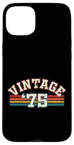 Vintage 1975 Geburtsjahr Cool Geburtstag Retro Regenbogen Linien Hülle für iPhone 15 Plus Vintage 1975 Geburtsjahr Cool Geburtstag Retro Regenbogen Linien Hülle für iPhone 15 Plus von Vintage Sunset Stripes Sports Lover Birthday