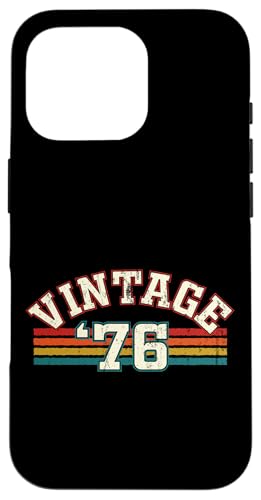 Vintage 1976 Geburtsjahr Cool Geburtstag Retro Regenbogen Linien Hülle für iPhone 16 Pro Vintage 1976 Geburtsjahr Cool Geburtstag Retro Regenbogen Linien Hülle für iPhone 16 Pro von Vintage Sunset Stripes Sports Lover Birthday