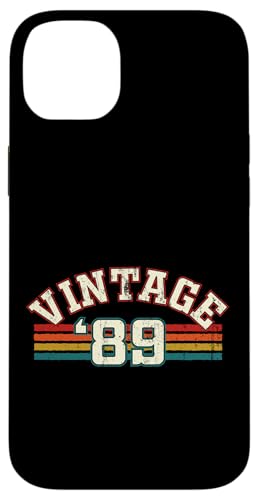 Vintage 1989 Geburtsjahr Cool Geburtstag Retro Regenbogen Linien Hülle für iPhone 14 Plus Vintage 1989 Geburtsjahr Cool Geburtstag Retro Regenbogen Linien Hülle für iPhone 14 Plus von Vintage Sunset Stripes Sports Lover Birthday