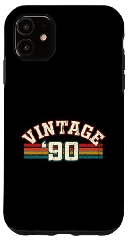 Vintage 1990 Geburtsjahr Cool Geburtstag Retro Regenbogen Linien Hülle für iPhone 11 Vintage 1990 Geburtsjahr Cool Geburtstag Retro Regenbogen Linien Hülle für iPhone 11 von Vintage Sunset Stripes Sports Lover Birthday