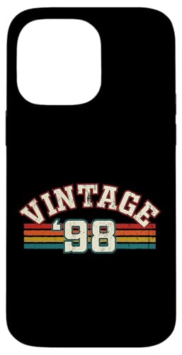 Vintage 1998 Geburtsjahr Cool Geburtstag Retro Regenbogen Linien Hülle für iPhone 14 Pro Max Vintage 1998 Geburtsjahr Cool Geburtstag Retro Regenbogen Linien Hülle für iPhone 14 Pro Max von Vintage Sunset Stripes Sports Lover Birthday