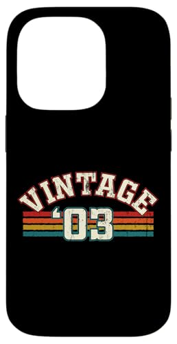 Vintage 2003 Geburtsjahr Cool Geburtstag Retro Regenbogen Linien Hülle für iPhone 14 Pro Vintage 2003 Geburtsjahr Cool Geburtstag Retro Regenbogen Linien Hülle für iPhone 14 Pro von Vintage Sunset Stripes Sports Lover Birthday