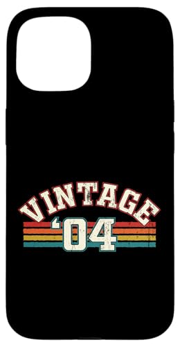 Vintage 2004 Geburtsjahr Cool Geburtstag Retro Regenbogen Linien Hülle für iPhone 15 Vintage 2004 Geburtsjahr Cool Geburtstag Retro Regenbogen Linien Hülle für iPhone 15 von Vintage Sunset Stripes Sports Lover Birthday