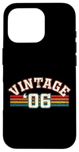 Vintage 2006 Geburtsjahr Cool Geburtstag Retro Regenbogen Linien Hülle für iPhone 16 Pro Vintage 2006 Geburtsjahr Cool Geburtstag Retro Regenbogen Linien Hülle für iPhone 16 Pro von Vintage Sunset Stripes Sports Lover Birthday