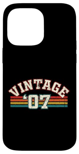 Vintage 2007 Geburtsjahr Cool Geburtstag Retro Regenbogen Linien Hülle für iPhone 14 Pro Max Vintage 2007 Geburtsjahr Cool Geburtstag Retro Regenbogen Linien Hülle für iPhone 14 Pro Max von Vintage Sunset Stripes Sports Lover Birthday