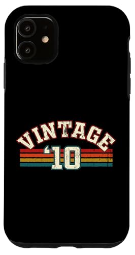 Vintage 2010 Geburtsjahr Cool Geburtstag Retro Regenbogen Linien Hülle für iPhone 11 Vintage 2010 Geburtsjahr Cool Geburtstag Retro Regenbogen Linien Hülle für iPhone 11 von Vintage Sunset Stripes Sports Lover Birthday