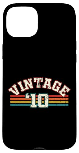 Vintage 2010 Geburtsjahr Cool Geburtstag Retro Regenbogen Linien Hülle für iPhone 15 Plus Vintage 2010 Geburtsjahr Cool Geburtstag Retro Regenbogen Linien Hülle für iPhone 15 Plus von Vintage Sunset Stripes Sports Lover Birthday